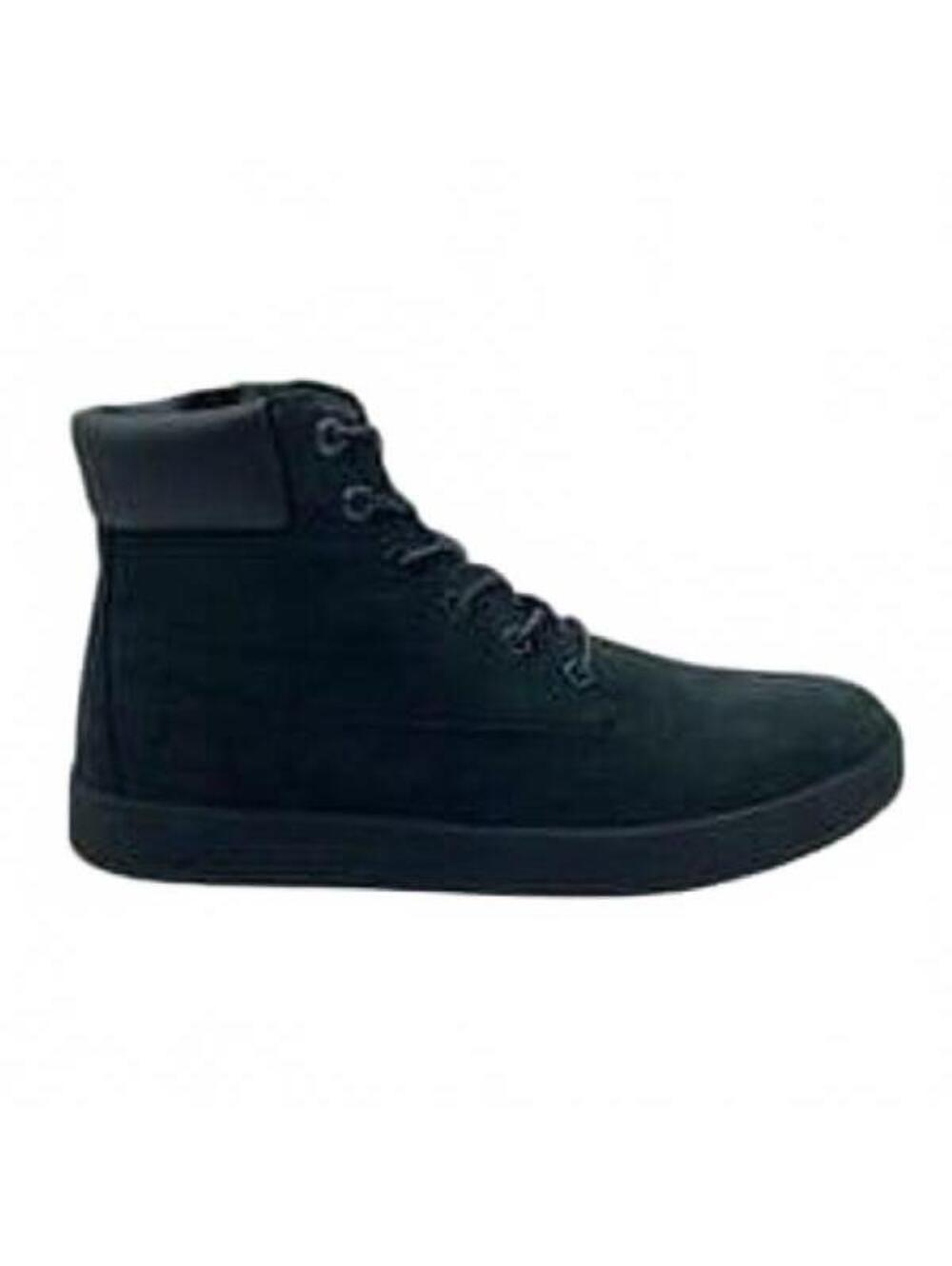 Timberland Boots High Top Sneaker Black Numbuck Suede Leather Dausette 10 NEW